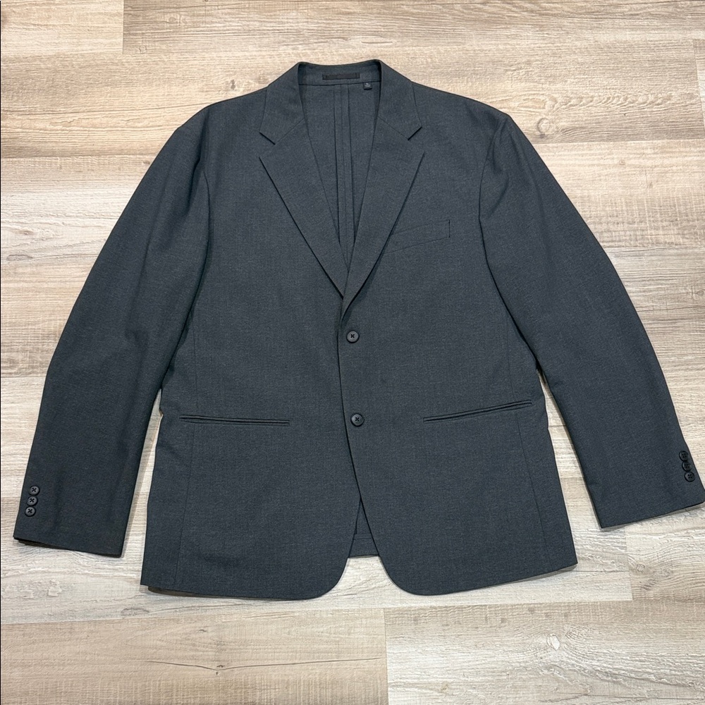 Men's UNIQLO Classic Charcoal Blazer, Size XL